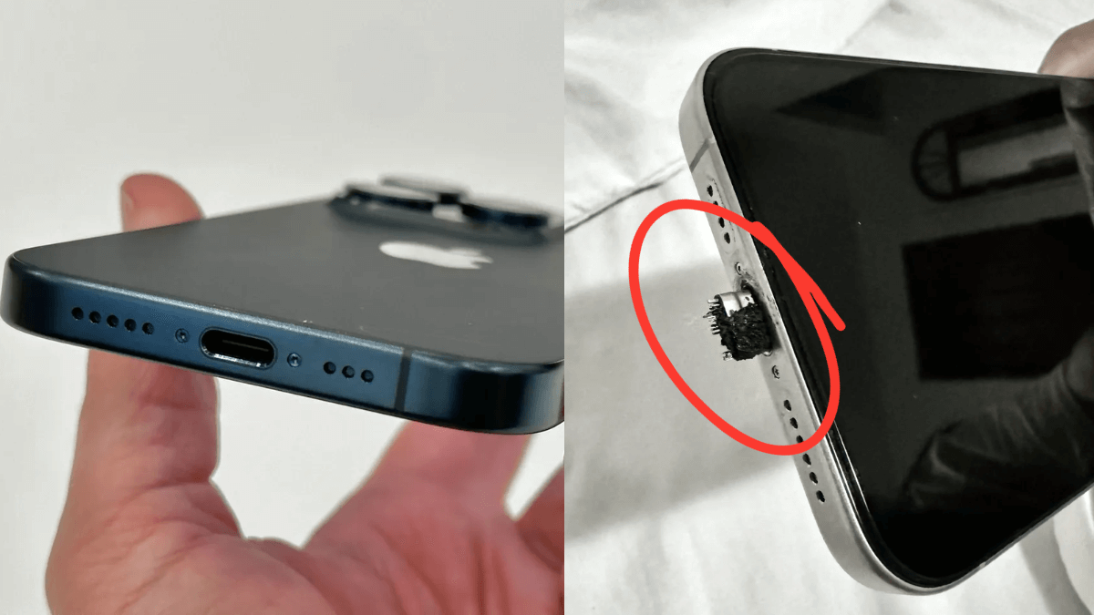 iPhone 15 Pro Max Charger Meltdown